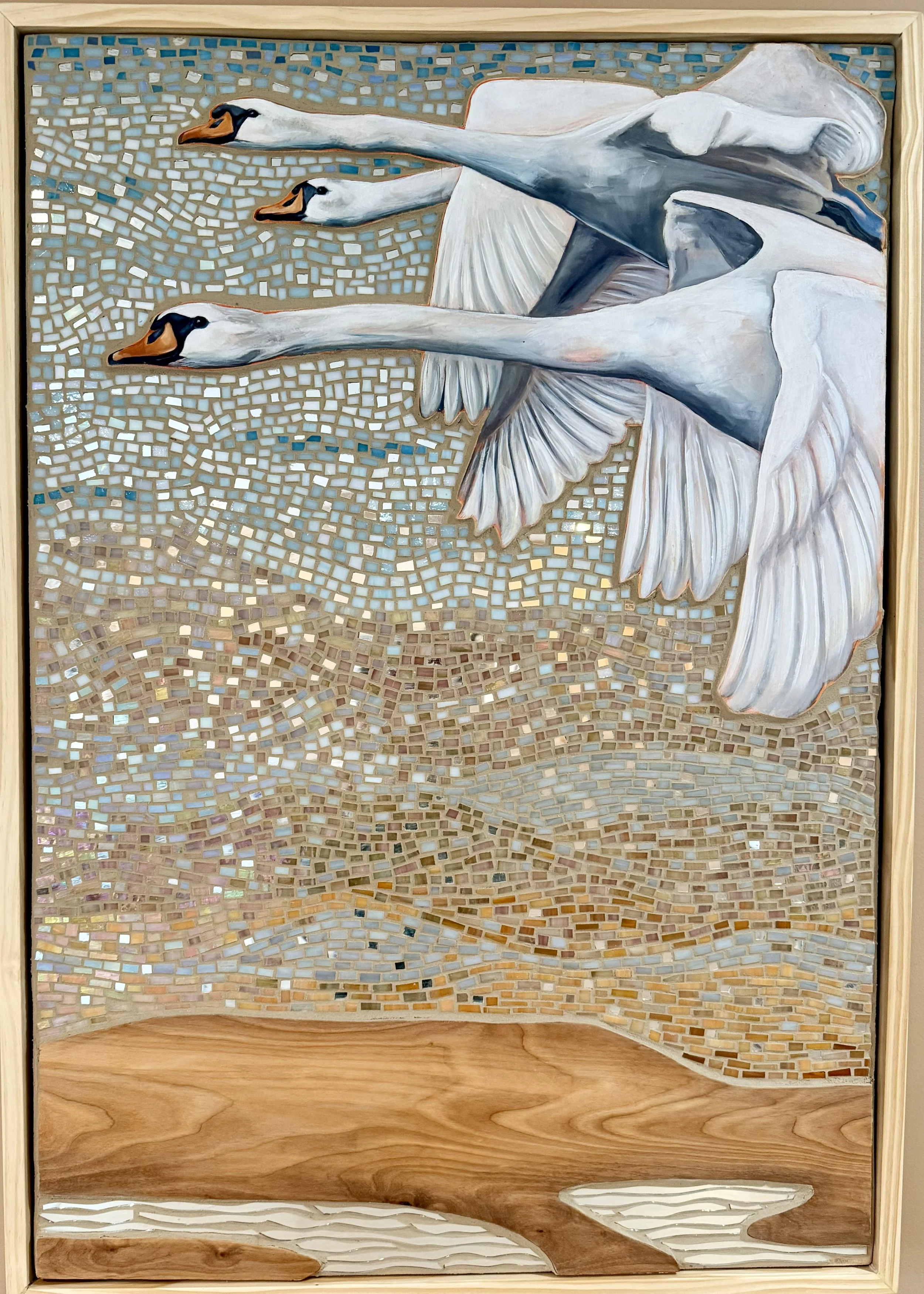 Oil on Wood and Glass Mosaic (SOLD)