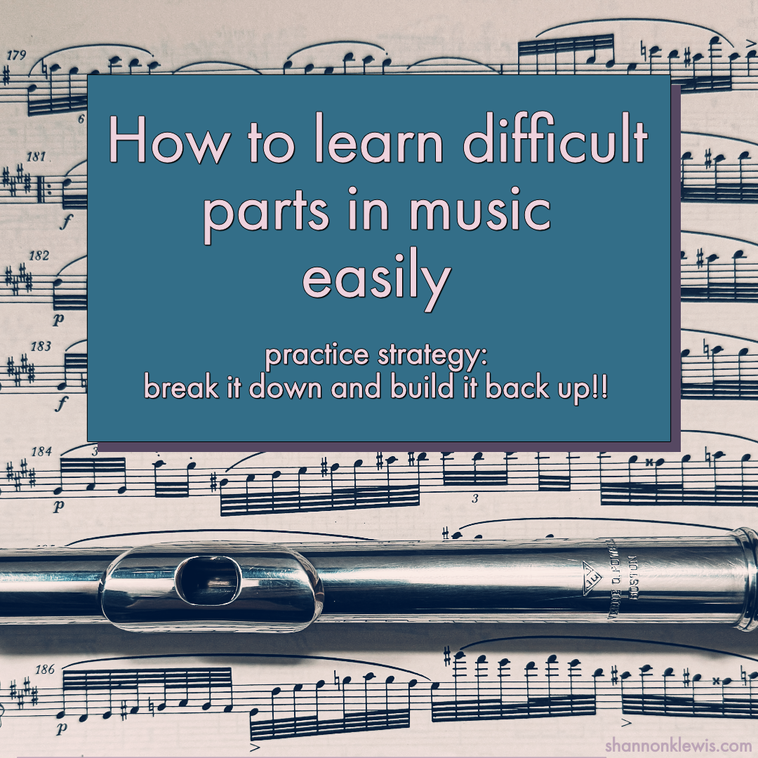 How to learn difficult parts in music easily - break it down!