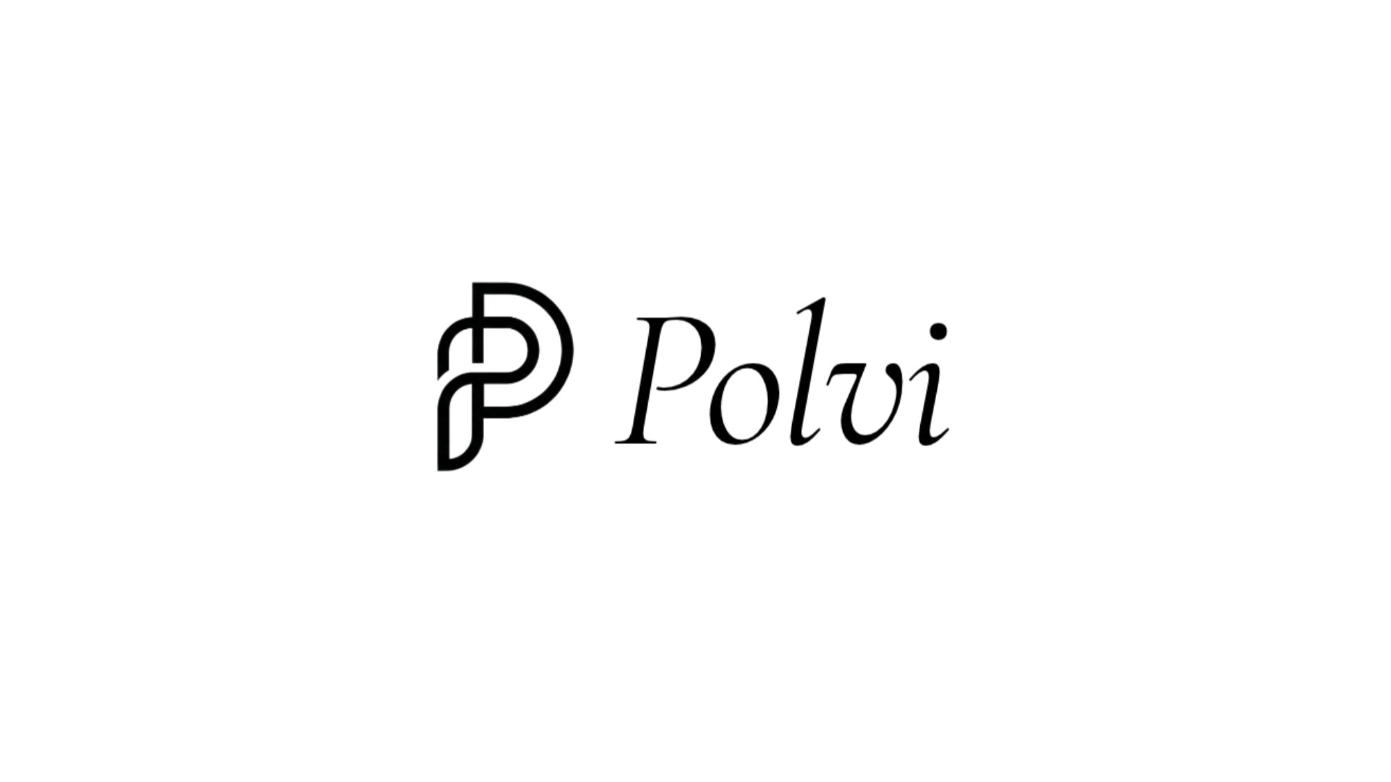 Polvi.ai logo black