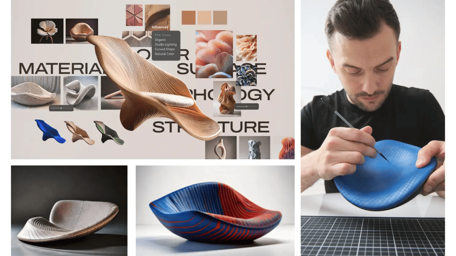 Image composition of the product development journey. Vojtek and Adobe collab.