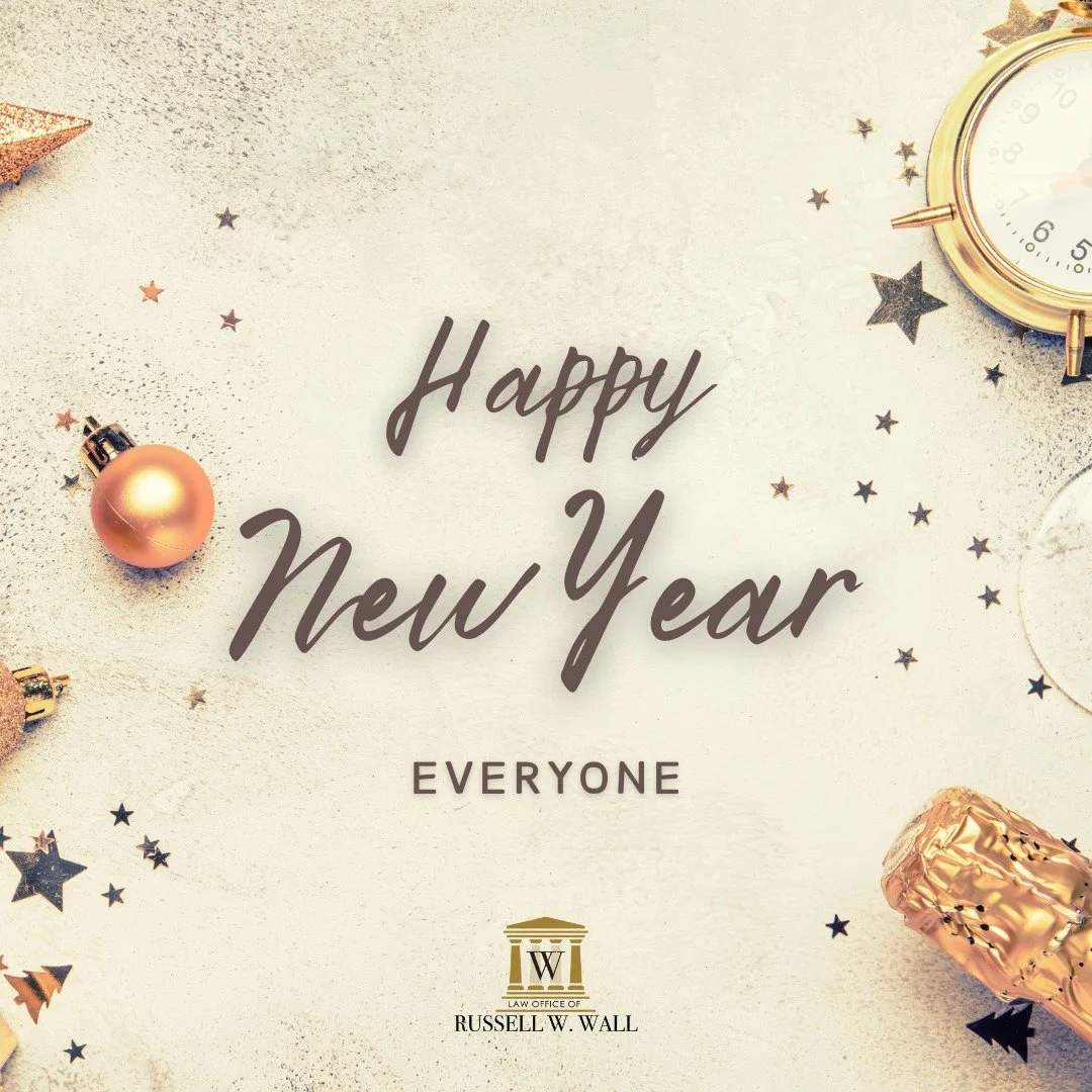 Happy New Year! Here&rsquo;s to a year ahead filled with peace, purpose, and new opportunities to serve.

Thank you for trusting us - we look forward to continuing to stand by you in 2026. ⚖️

#HappyNewYear #RussellWWallLaw #GreensboroGA