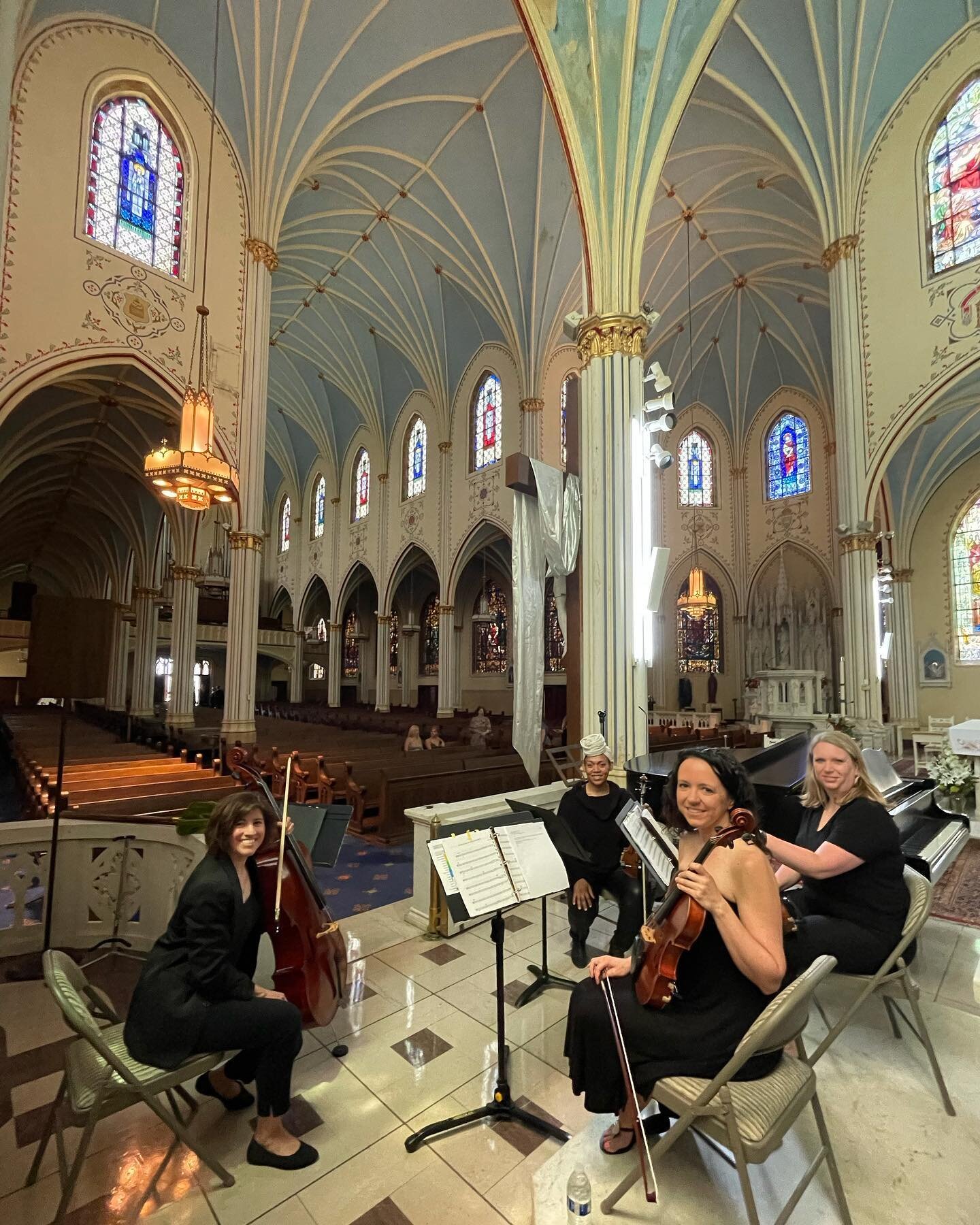 Our quartet performing wedding music at The Redemptorist Catholic Church. Such a beautiful church!
.
.
#kcmusicians #kclivemusic #kcevents #kcweddings #kansascity #kcweddingmusic #cocktailmusic #cocktailhour #weddingtrio #classicalmusic #modernmusic 