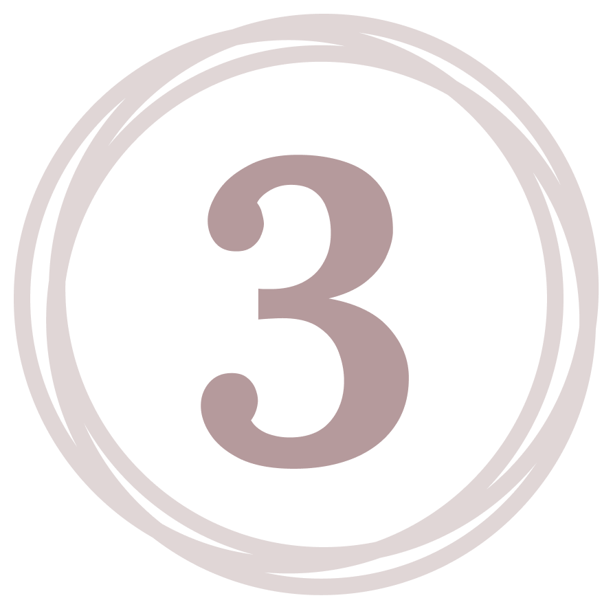 Number three in a stylized circle