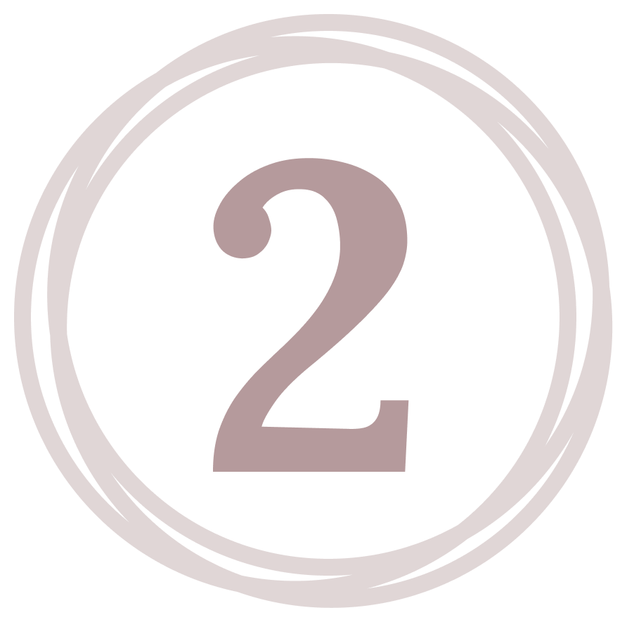 Number two in a stylized circle