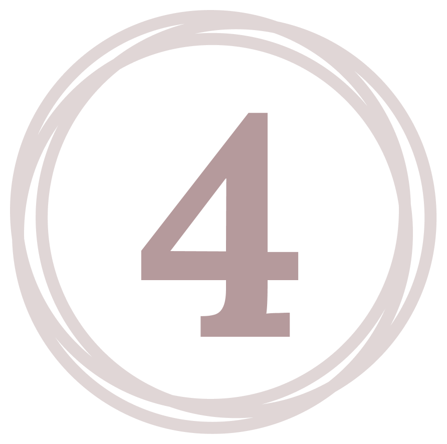 Number four in a stylized circle