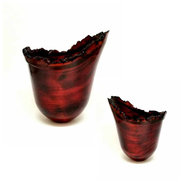 RECORDING - Interactive Online Demonstration - Small Live Edge Bowl, adding texture and depth using a torch