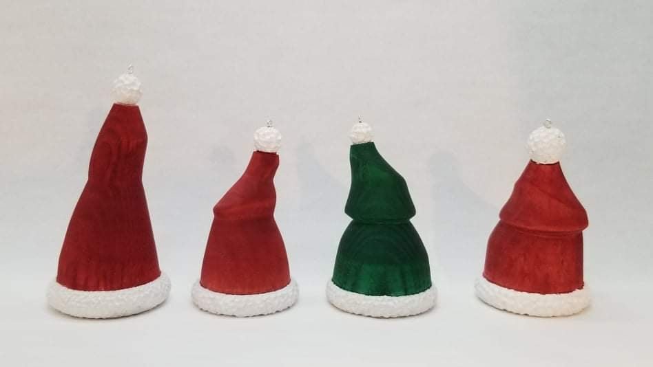 RECORDING AVAILABLE - Multi-axis Santa Hat Ornaments