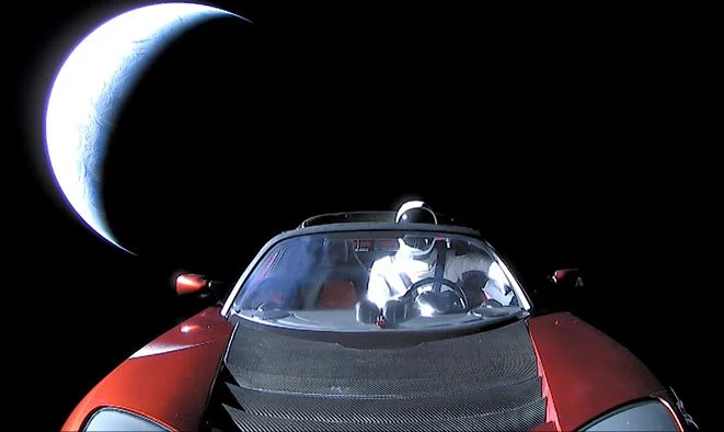 Tesla in space