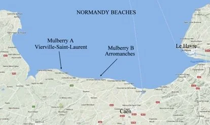 2019 October International Space - Normandy Beaches Map