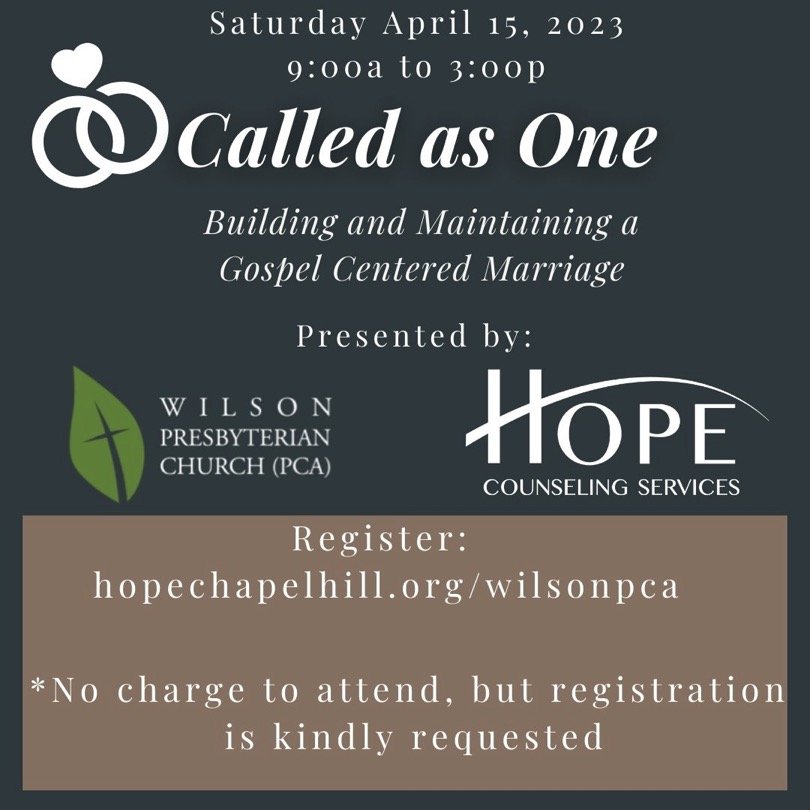 Called As One - Marriage Seminar