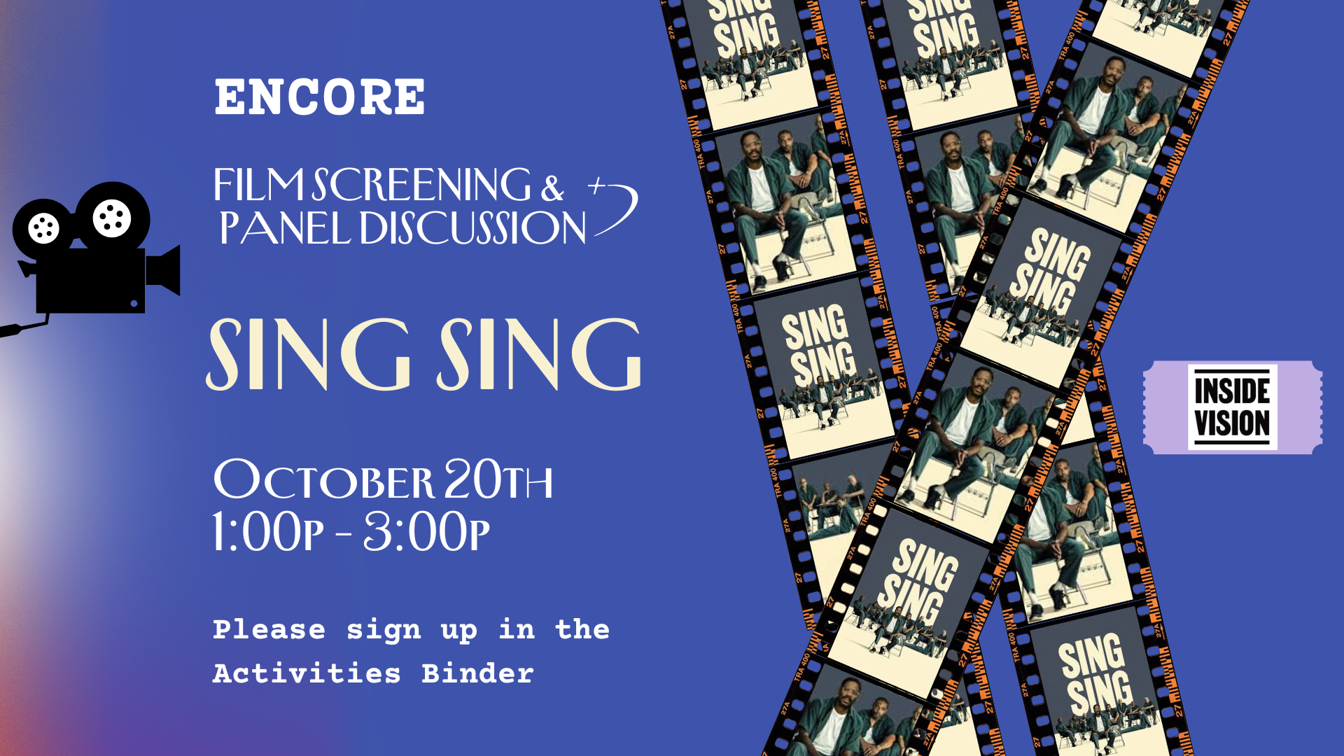 Encore Screening of SING SING at MSP