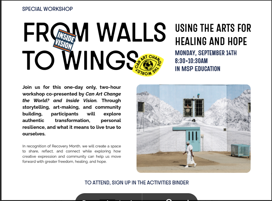 Work Shop -  "Can Art Change the World"