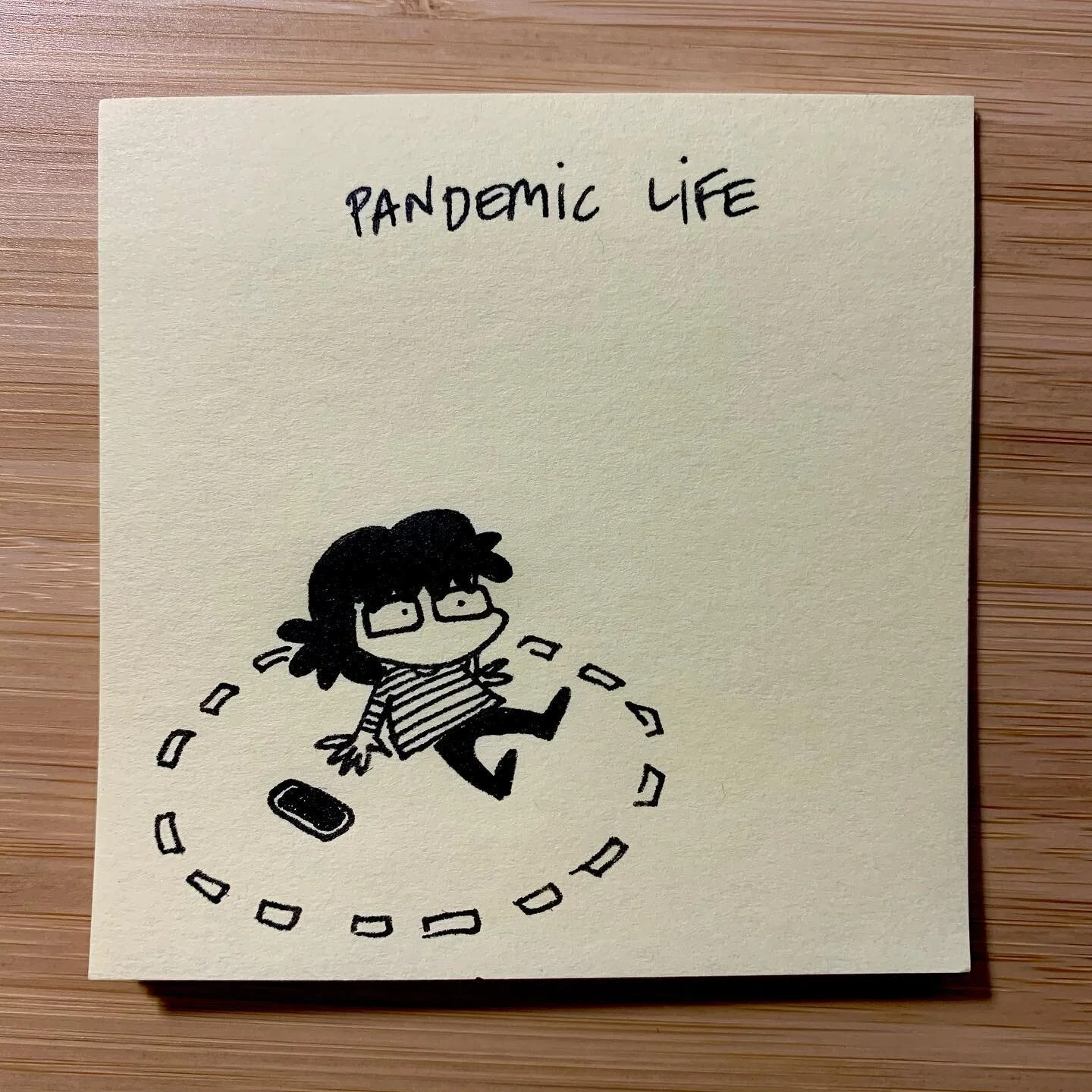 Anyone else&rsquo;s zip code area confined? 🙋🏻&zwj;♀️ 15 days countdown... yay Spain! #espa&ntilde;a #municipioconfinado  #madrid #confinados #pandemic #covid19espa&ntilde;a #doodle #cartoon #postit #2021