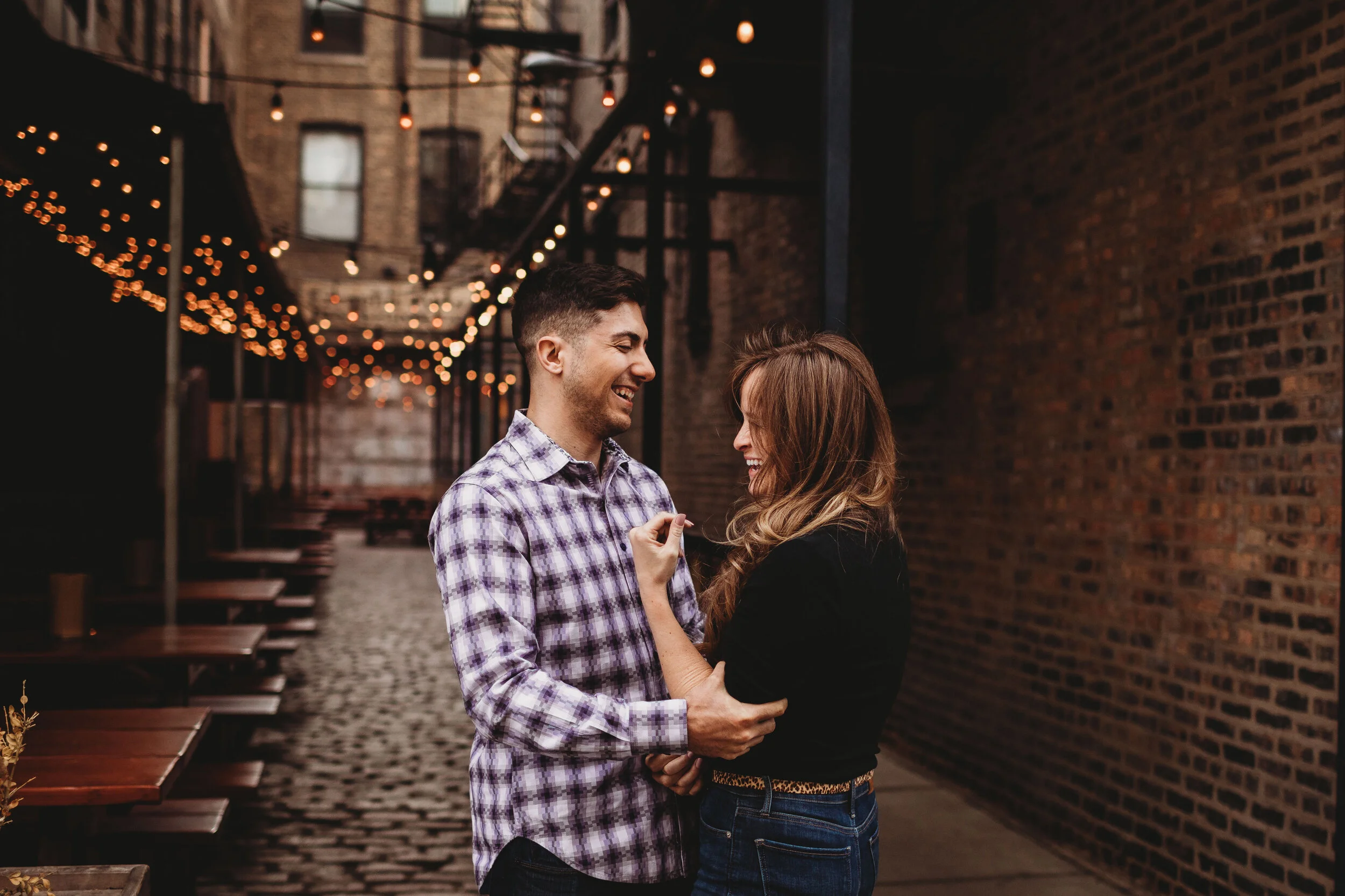 Chicago urban couples photography