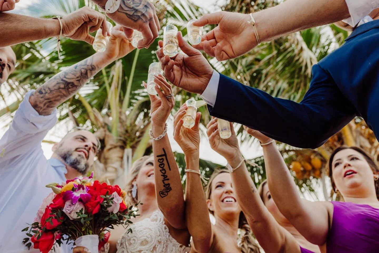 Shots were taken. Vows were made. Details are&hellip; unclear 🍹💍