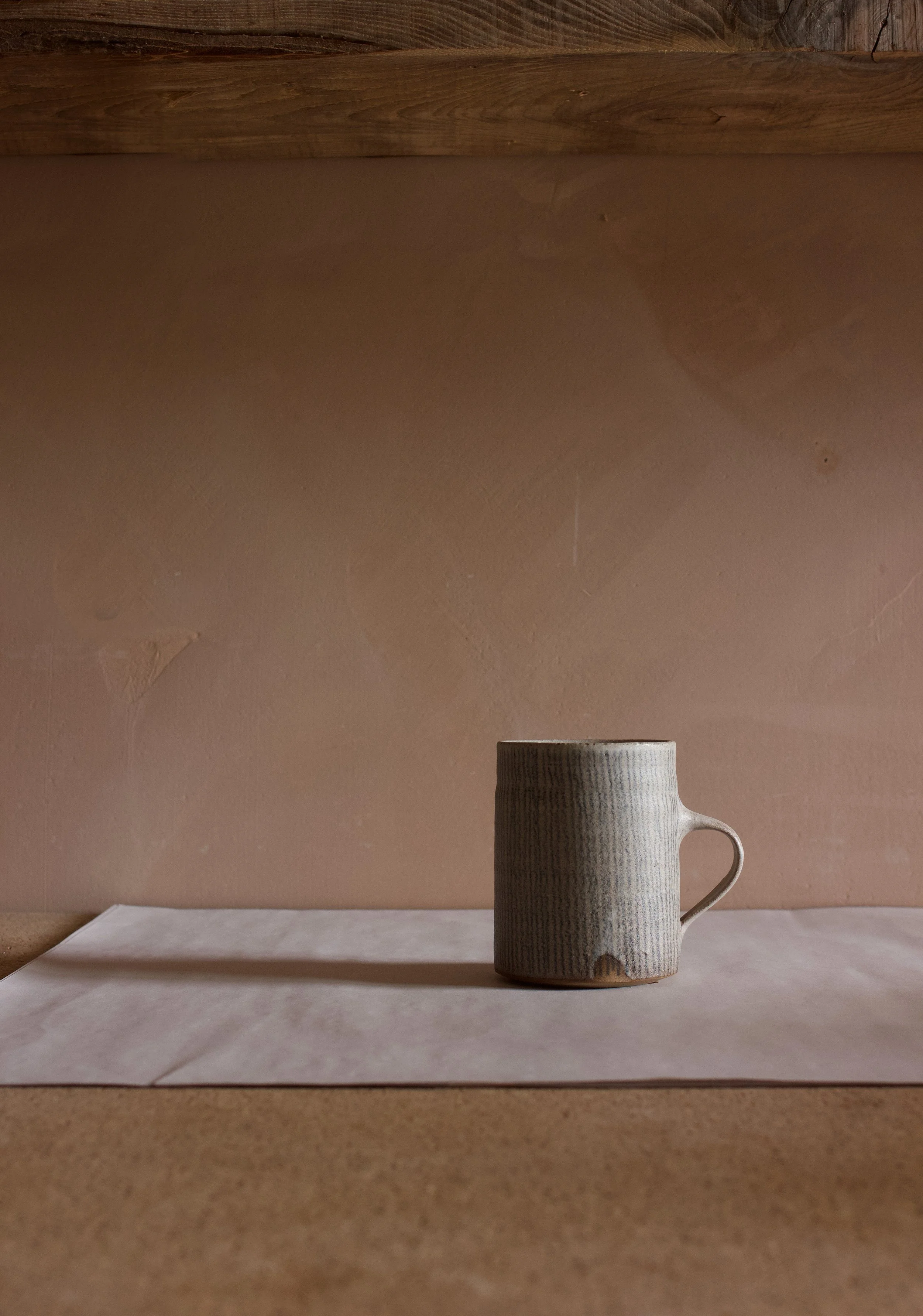 'Shodo' style hand made ceramic mug