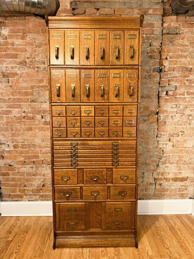 Antique Weis Stacking File Cabinet #597