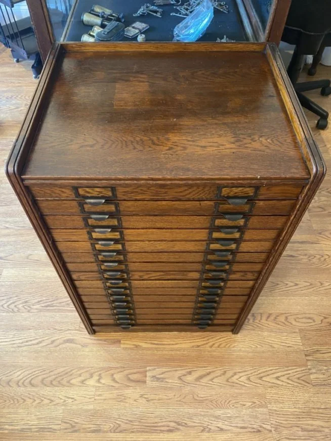 Antique Globe Document and Map File — Mazzocca Bros. Furniture