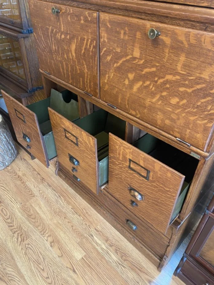 Antique Rockwell & Rupell Co. Sectional Barrister Bookcase Desk and