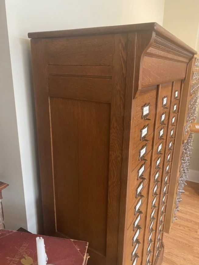 Antique M. Ohmer's Sons Sliding Drawer File Cabinet — Mazzocca Bros ...
