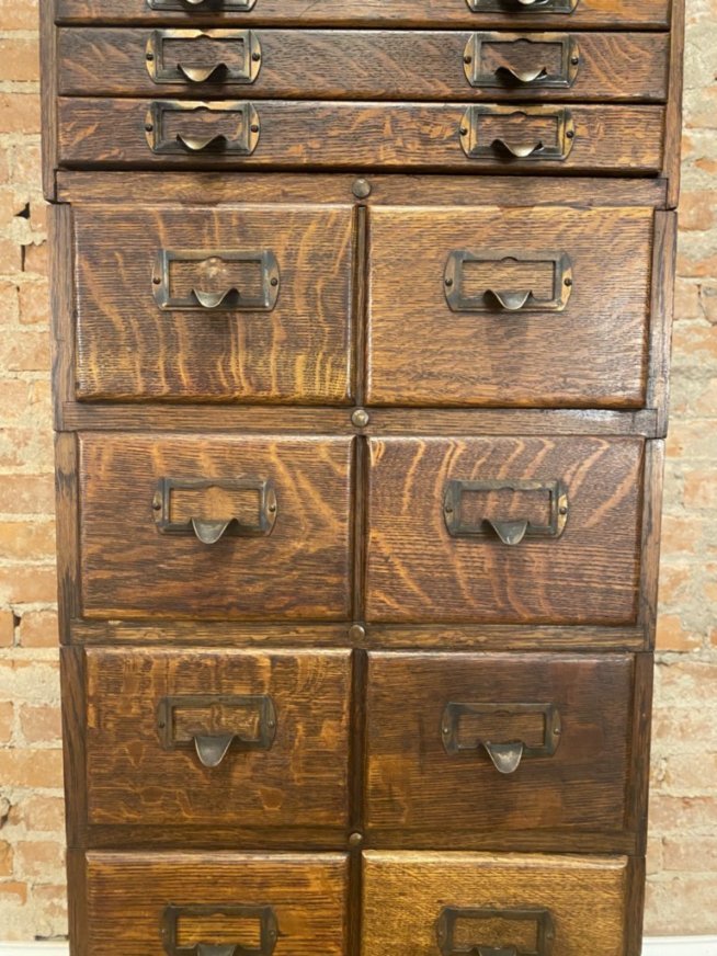 Antique Shaw Walker File Cabinet