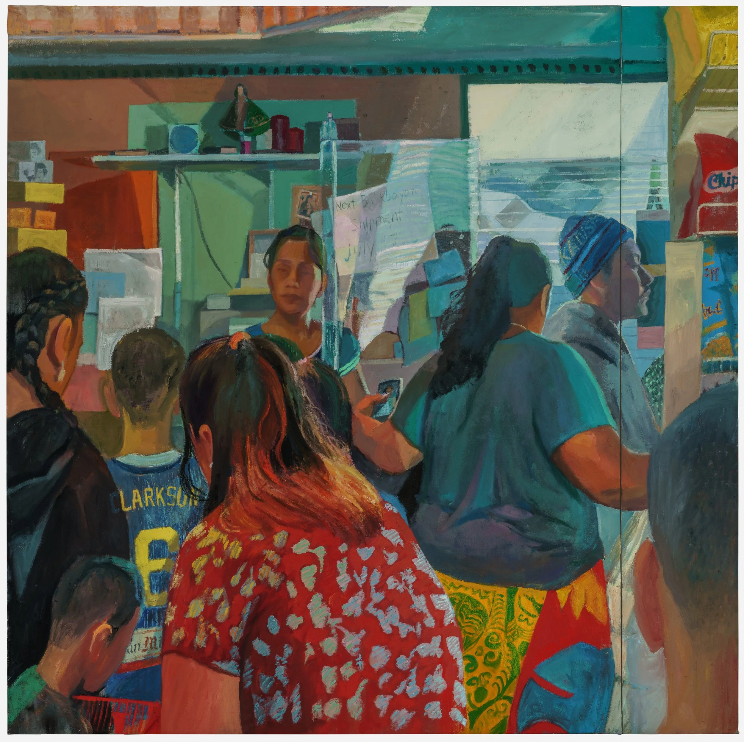 KC Sari Sari, 57 x 57, oil, oil stick and acrylic on canvas, 2026