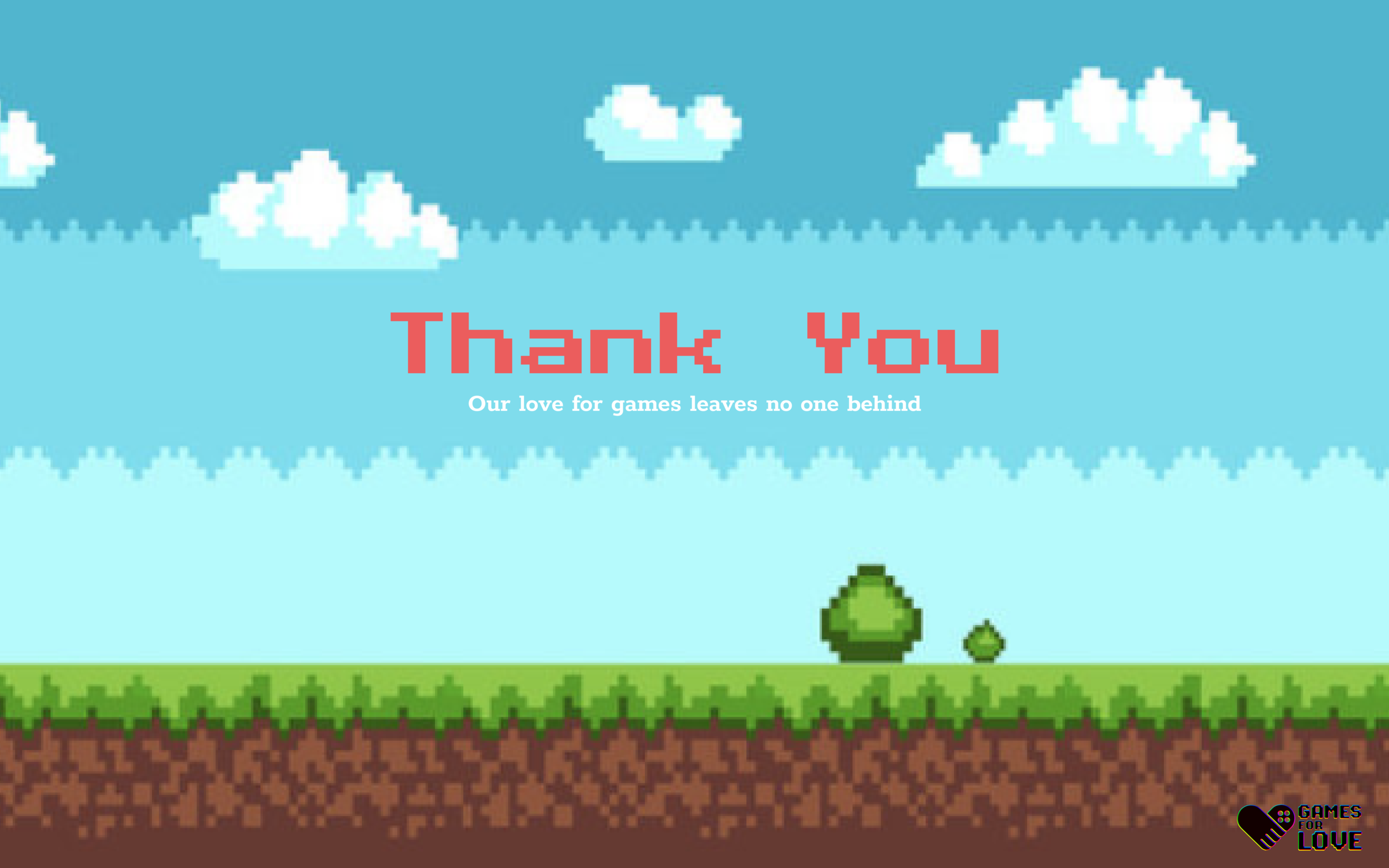 Games For Love newsletter thank you page