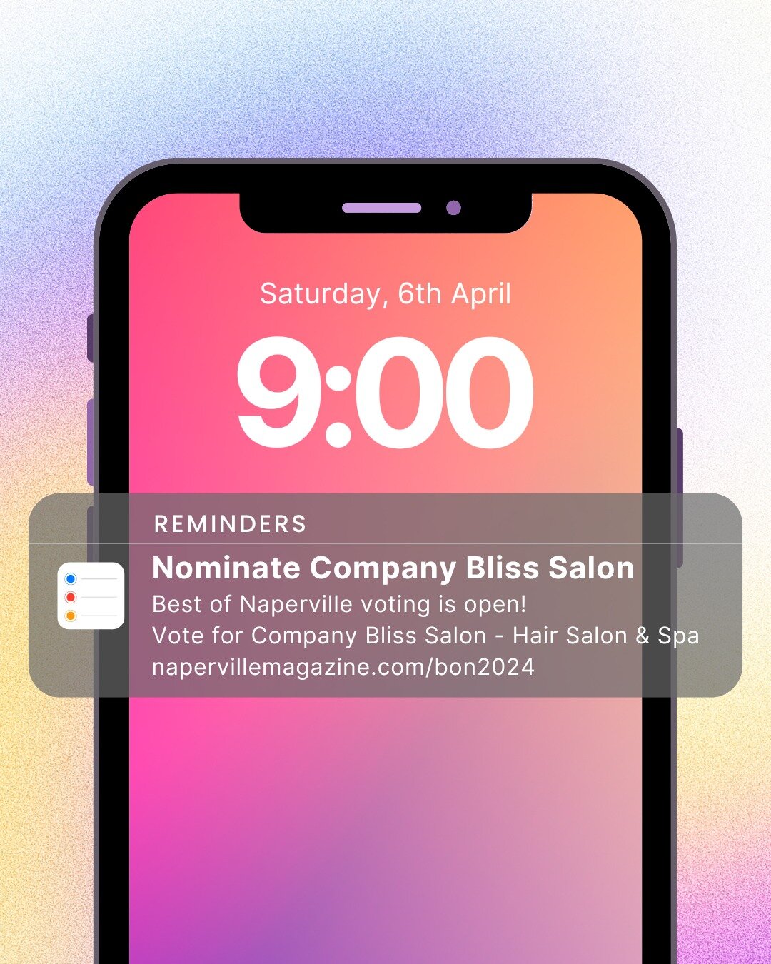 🌟✨ Help Us Shine as the Best of Naperville! 💖✨

We're eligible to be nominated for Best Hair Salon of Naperville and your support means the world to us. 

4 easy steps to nominate us:
1. Click the link in our bio that says &quot;Nominate us for Bes
