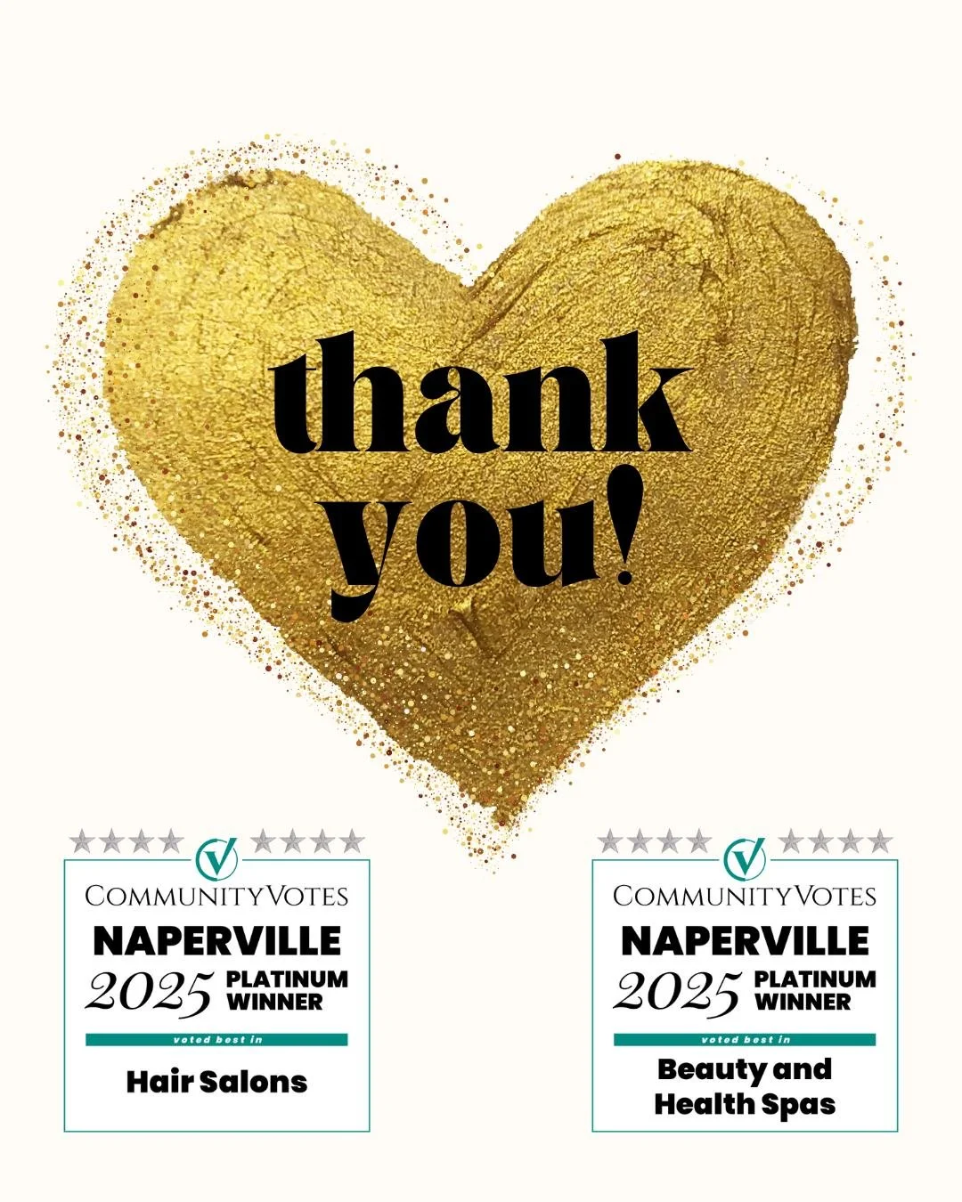 🌟 Thank You, Bliss Family! 🌟

We are beyond thrilled to announce that Company Bliss Salon has won Platinum in the Community Votes for the 4th year in a row 🏆✨

We&rsquo;re so grateful to have such amazing clients in our corner 💓