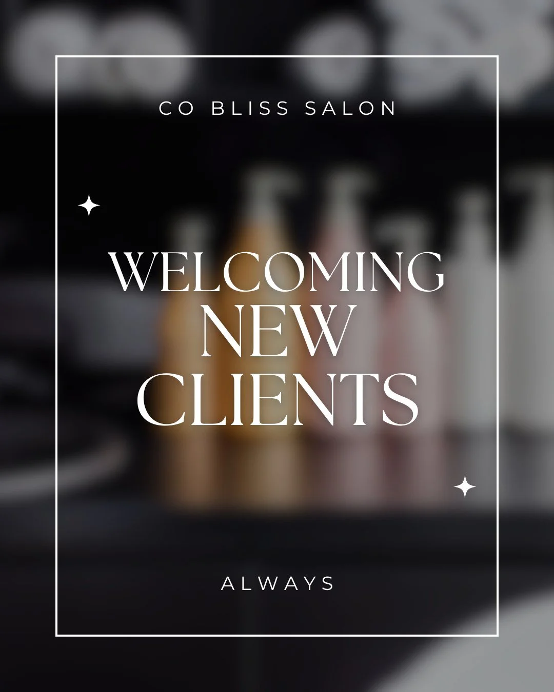 🌟✨Always Welcoming New Clients ✨🌟

Whether your stylist moved, or you did, or are simply seeking a fresh and fabulous change, Co Bliss Salon welcomes you with open arms!

Call us for a complimentary consultation today, and let's find your new happy