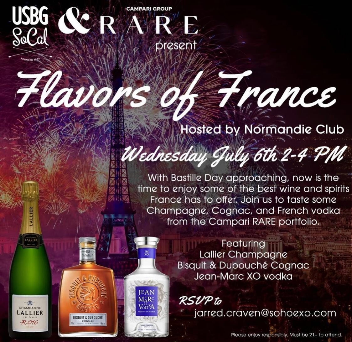 Come on out to Normandie Club on 7/6 to have a bit of the fine French flavors from Campari RARE!

RSVP - jarred.craven@sohoexp.com