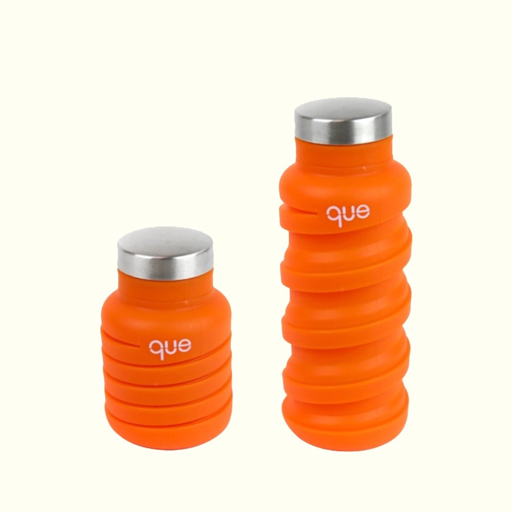 12oz Collapsible Water Bottle in Sunbeam Orange