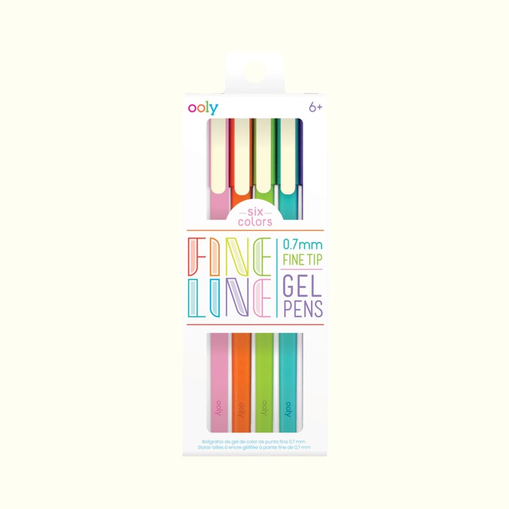 Fine Lines Gel Pens (set of 6)