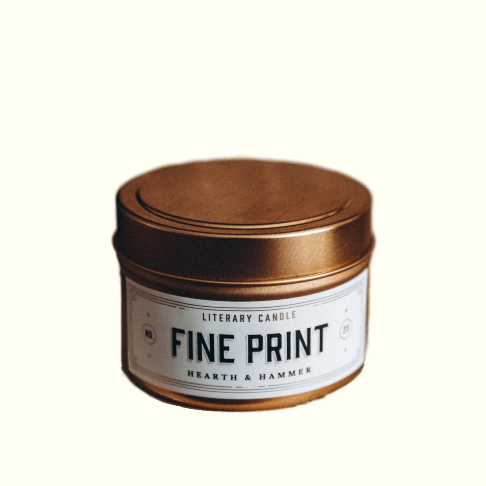 Fine Print Candle Tin (4 oz)