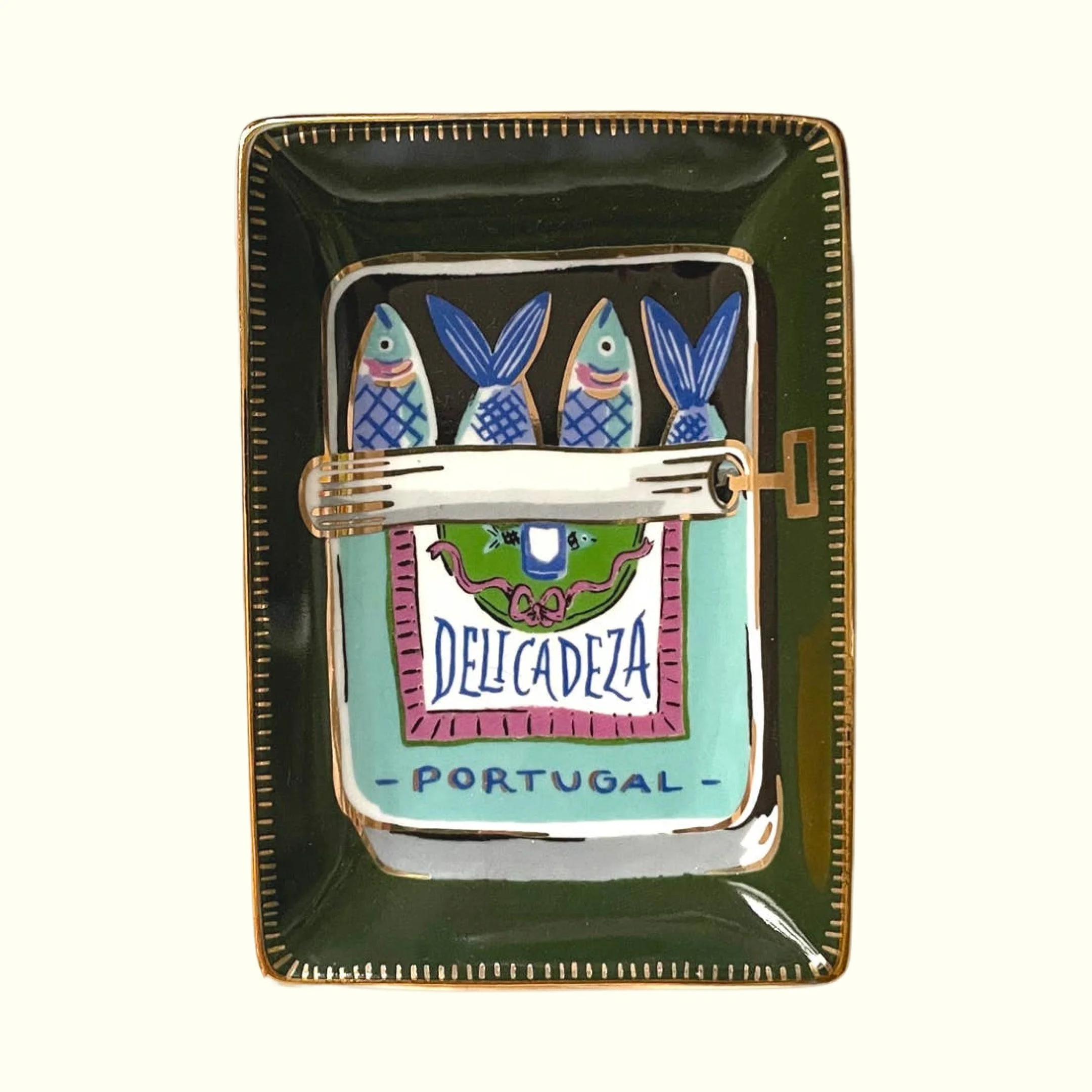 Sardines Porcelain Trinket Dish