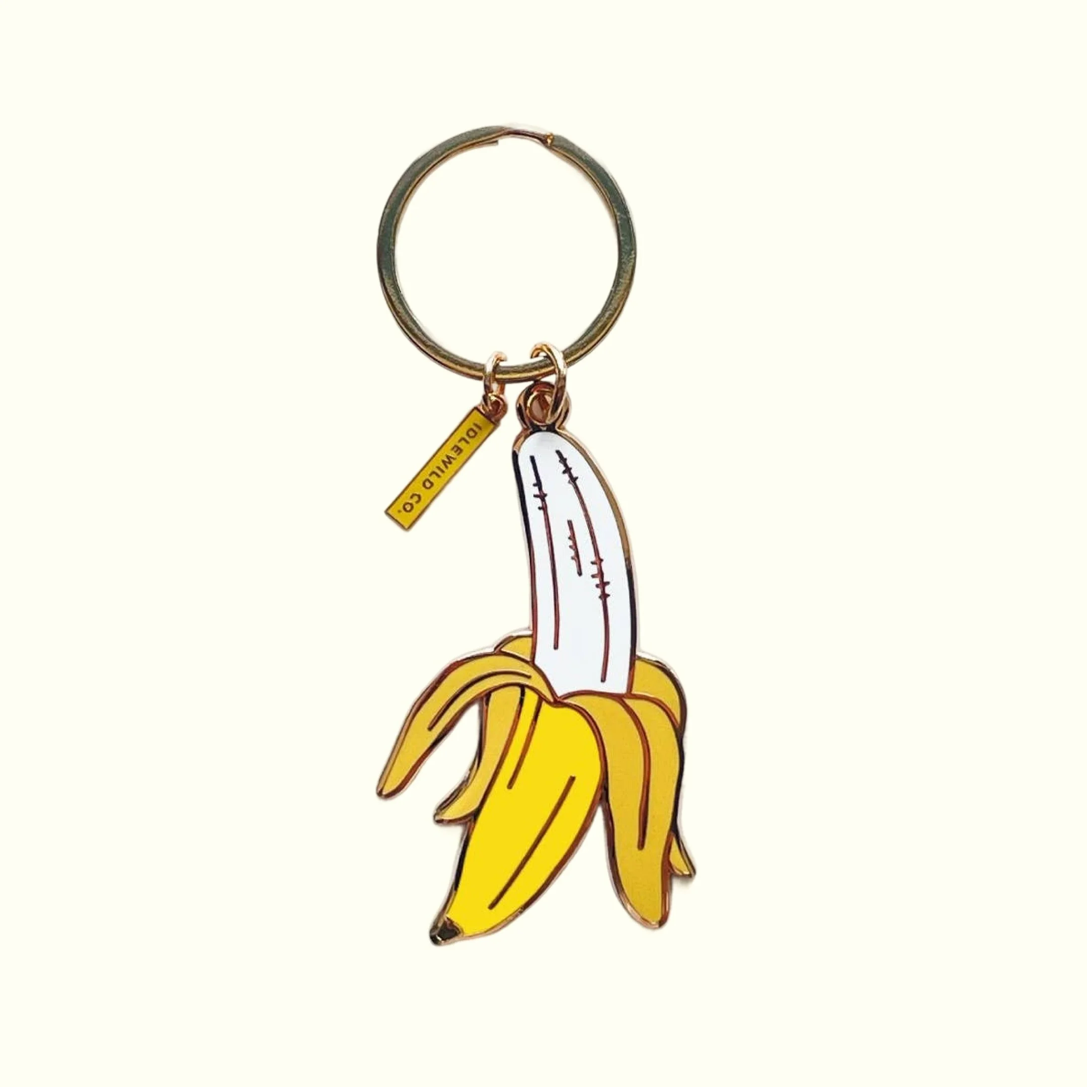 Banana Enamel Keychain