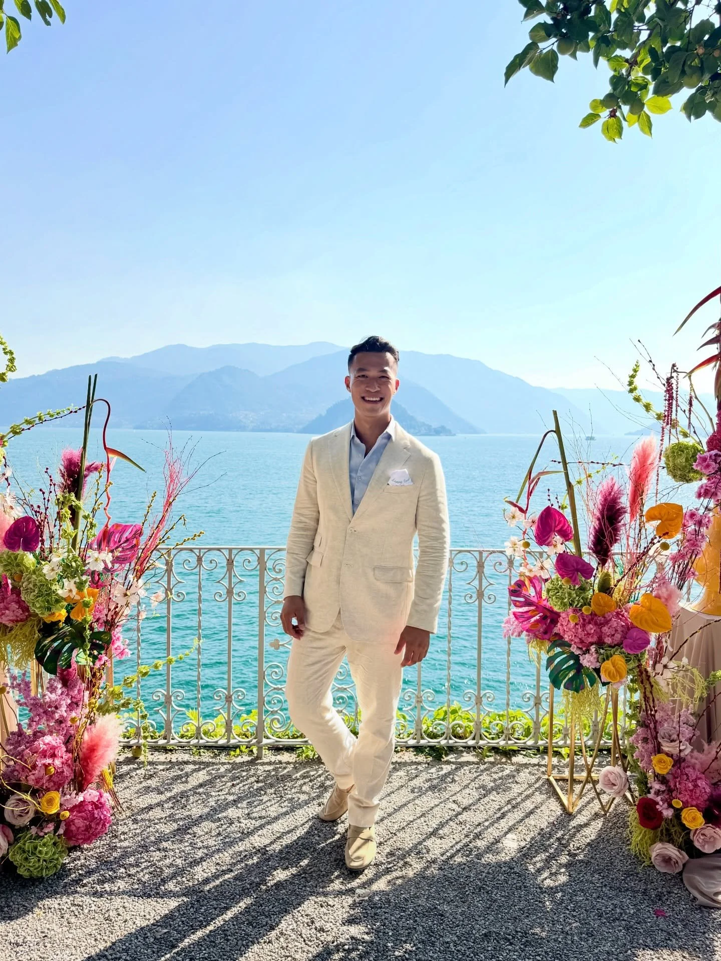 Laughed cried screamed at the @creightons + @willjaymusic wedding last year 🫧 Honored to be part of your special day! 🪩 Swipe to the end for a glimpse of my complimentary wedding guest duties 🤭 ~that&rsquo;s amore 🤌🌕👁️❤️&zwj;🔥