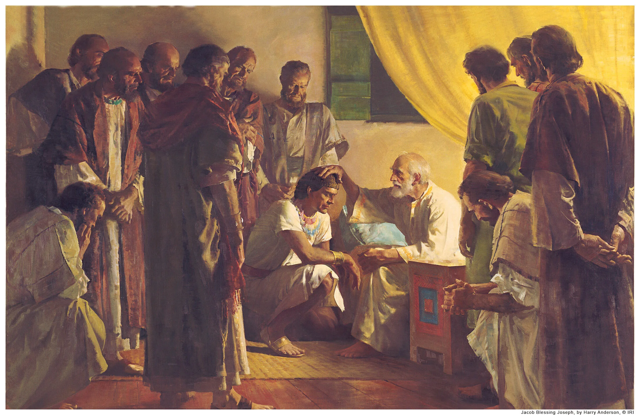 Israel blesses his sons