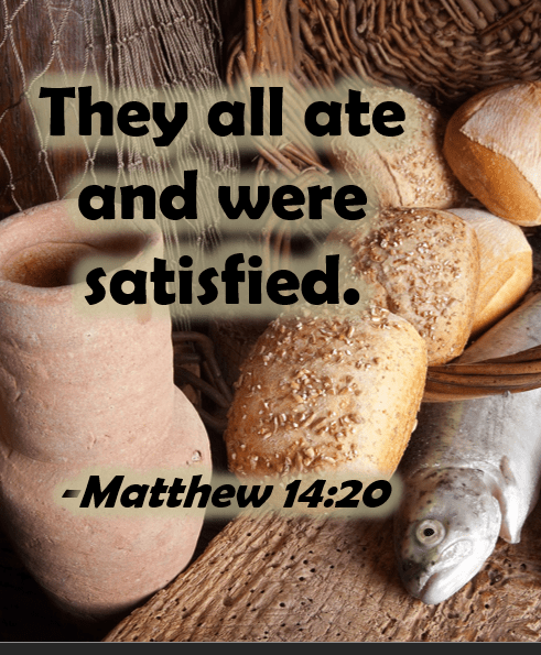 Jesus heals and feeds the crowds