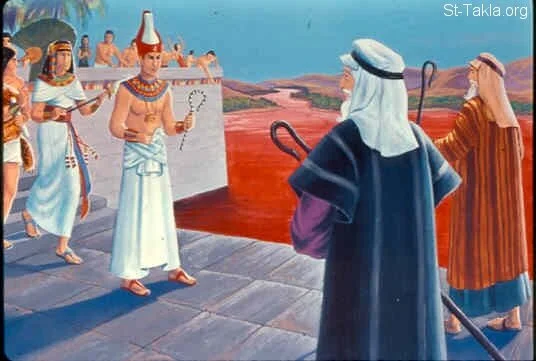 The plagues on Egypt begin
