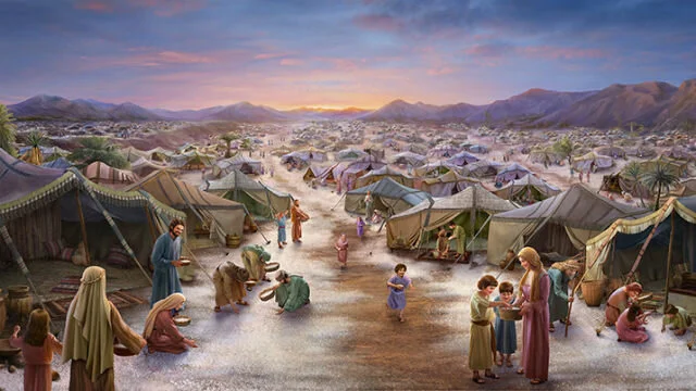 Water, quail and bread for Israel