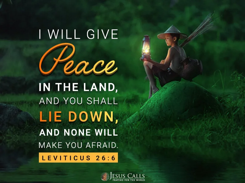 Peace and blessing in the land