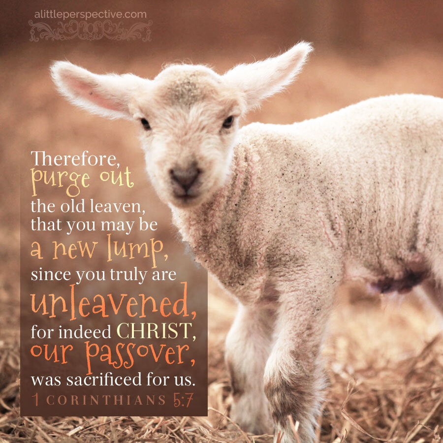 Sexual sin denies the Passover Lamb of Christ