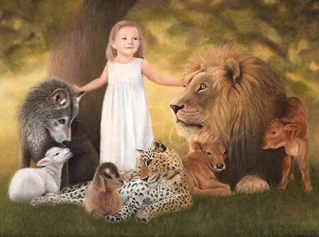 The lion will lay down with the lamb