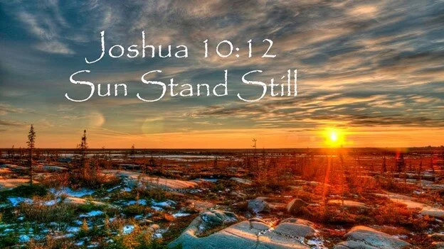 Sun stand still!