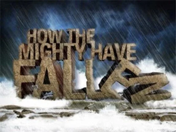 Saul falls, David rises