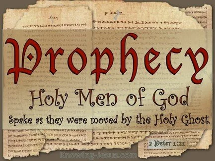 Holy men spoke by the Spirit
