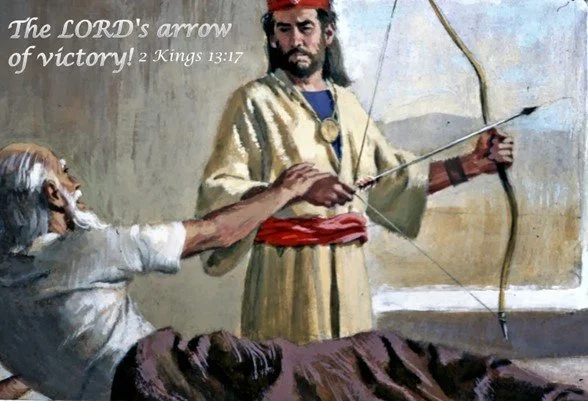 Elisha dies but still blesses
