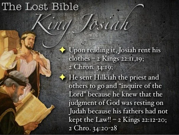 The reforming reign of Josiah