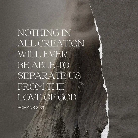 Nothing separates us from the love of God in Christ